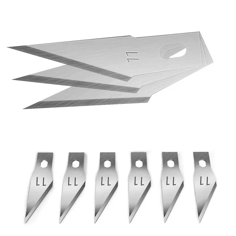 Exacto Knife Blades 11,High Carbon Steel Craft Blades Replacement,Refill Blades with Storage Case for Scrapbooking,Stencil
