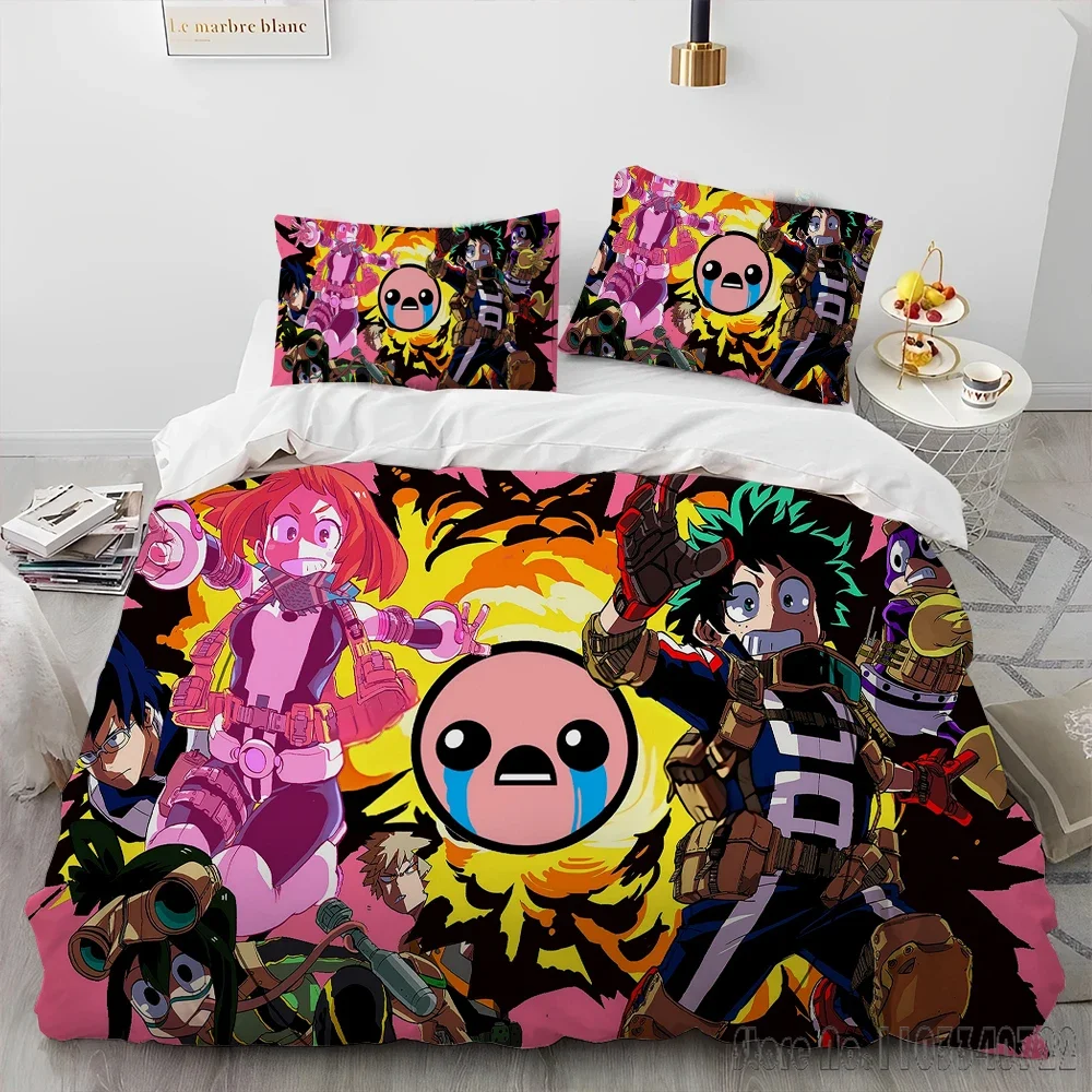 My Hero Academia Anime Cartoon Duvet Cover Set HD Comforter Cover for Kids Bedding Sets Bedclothes Bedroom Decor