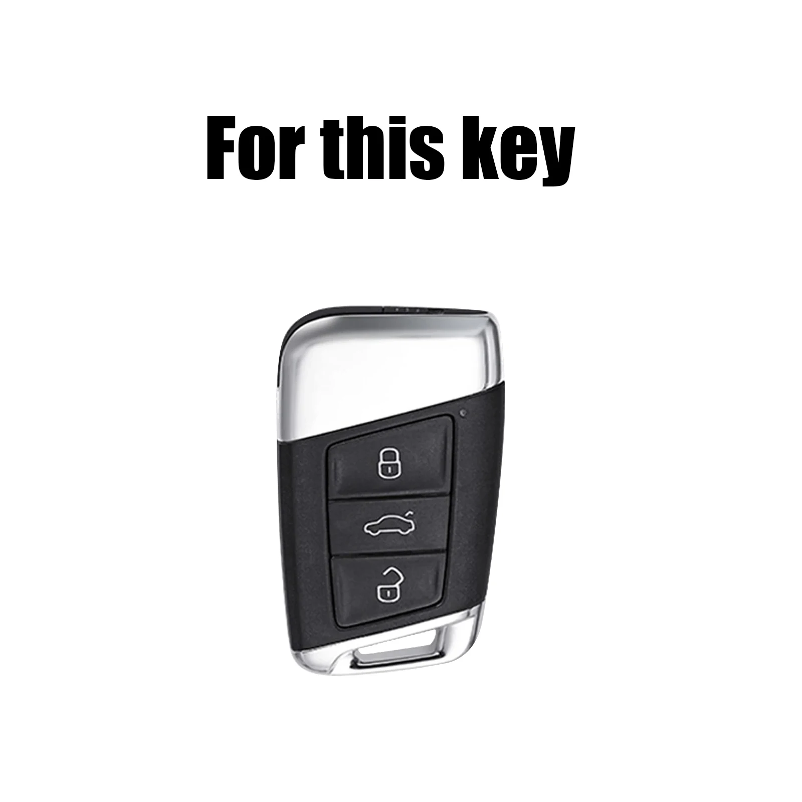 Remote Smart Car Key Case Cover Silicone Key Fob Ring Holder Protect For VW Passat B8 Jetta Skoda Superb Kodiaq 2020 2021 2022