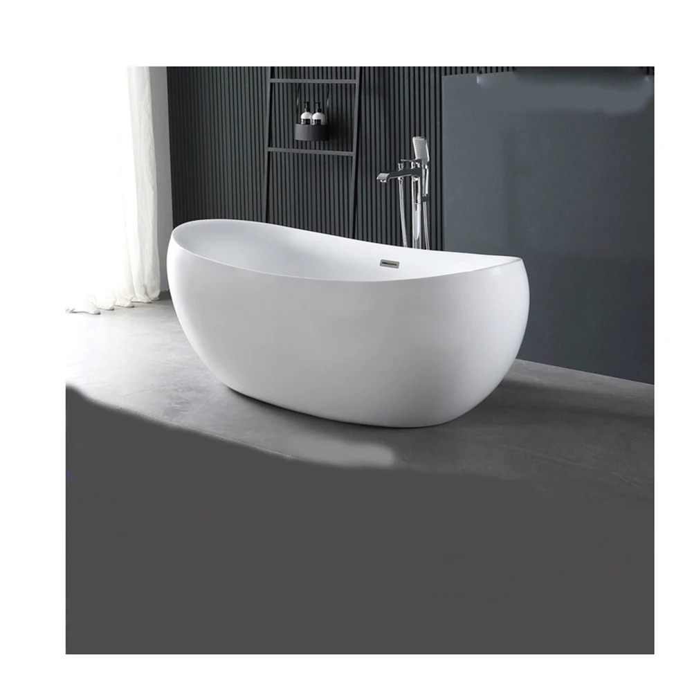 

1700mm Seamless Docking Oval Bathtub Acrylic Freestanding Soaking Tub NS5029