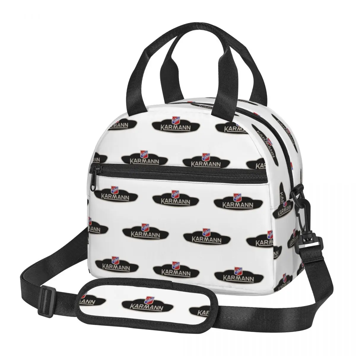Bolsa térmica isolada com emblema Karmann Ghia para escola, piquenique, armazenamento de caixas de alimentos, à prova de vazamento, caixa térmica para almoço