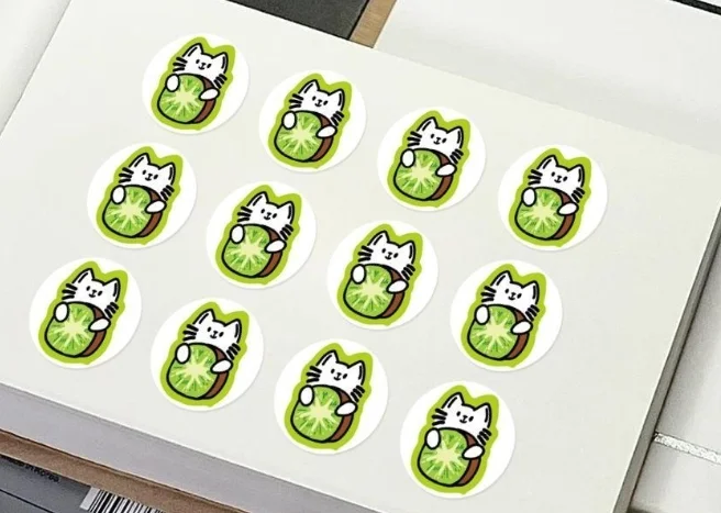 New Ins Creative Hou Minghao Kiwi Cat Cosplay Roll Stickers Cute Cartoon Concert Materials Ledger Stickers DIY