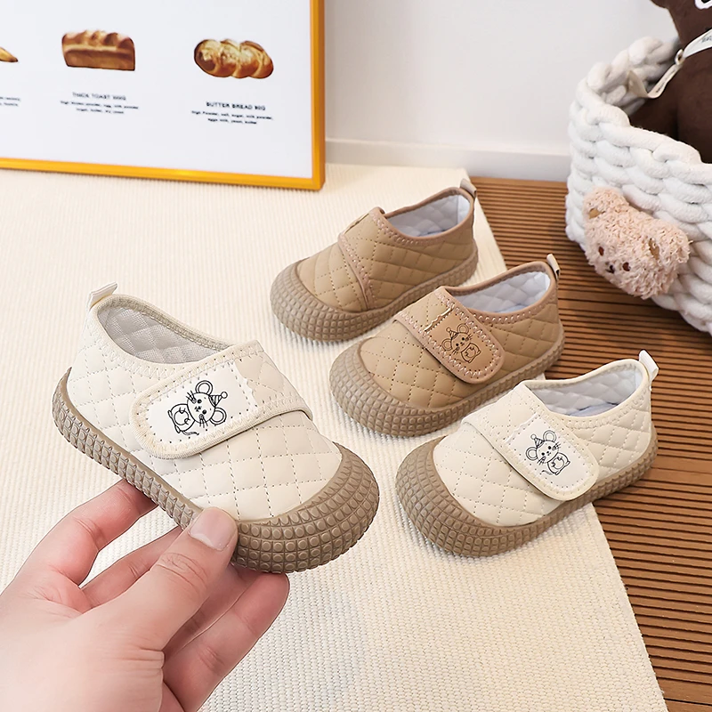 

Mumoresip Toddlers First Walkers Shoes Cute Cartoon Kids Outdoor Sneakers for Boys Girls Causal Anti-kick Children Sports Shoes