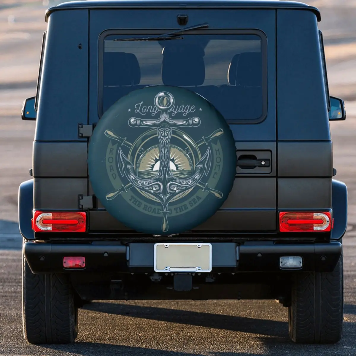 Nautical Anchor Spare Tire Cover Universal for Honda CRV Jeep SUV Camper Sailor Car Wheel Protector Covers 14\