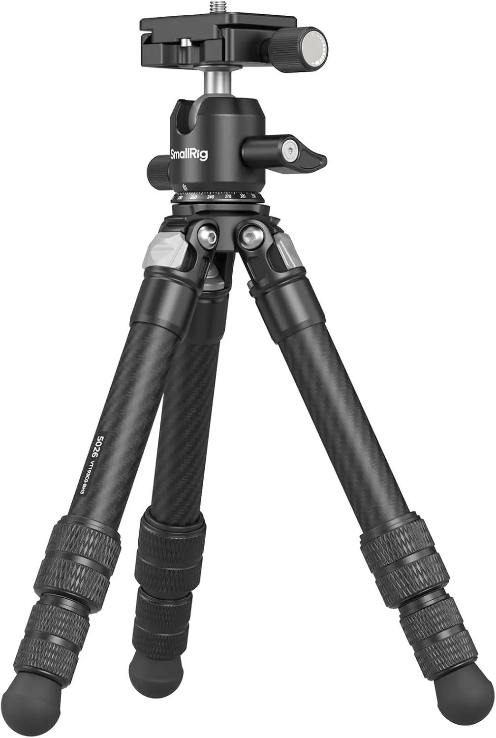 

Compact Carbon Fiber Mini Desktop Tripod with 360° Ball Head, 15.5'' Height, Supports Cameras up to 3kg for Stable Photography