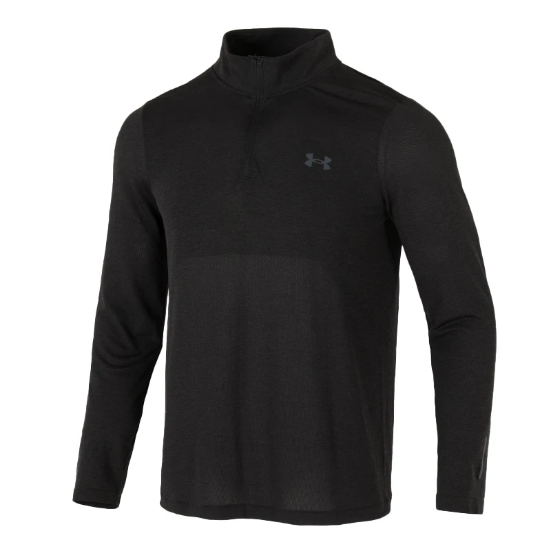 

Under Armour Men's Long-Sleeved T-Shirt with Stand-Up Collar and Half Placket Sportswear Breathable Round-Neck Training Clothes 1378168-001