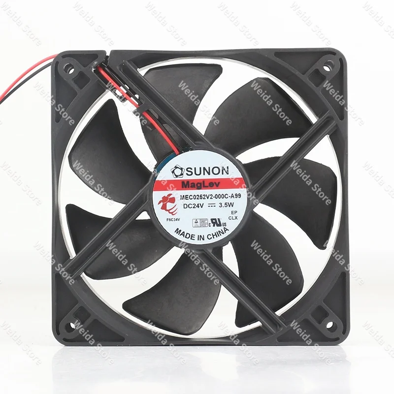 cooling fan New Sunon 5V 12V 48V DC24V 3.5W 12025 120X120X25MM maglev frequency converter Silent MEC0252V2-000C-A99