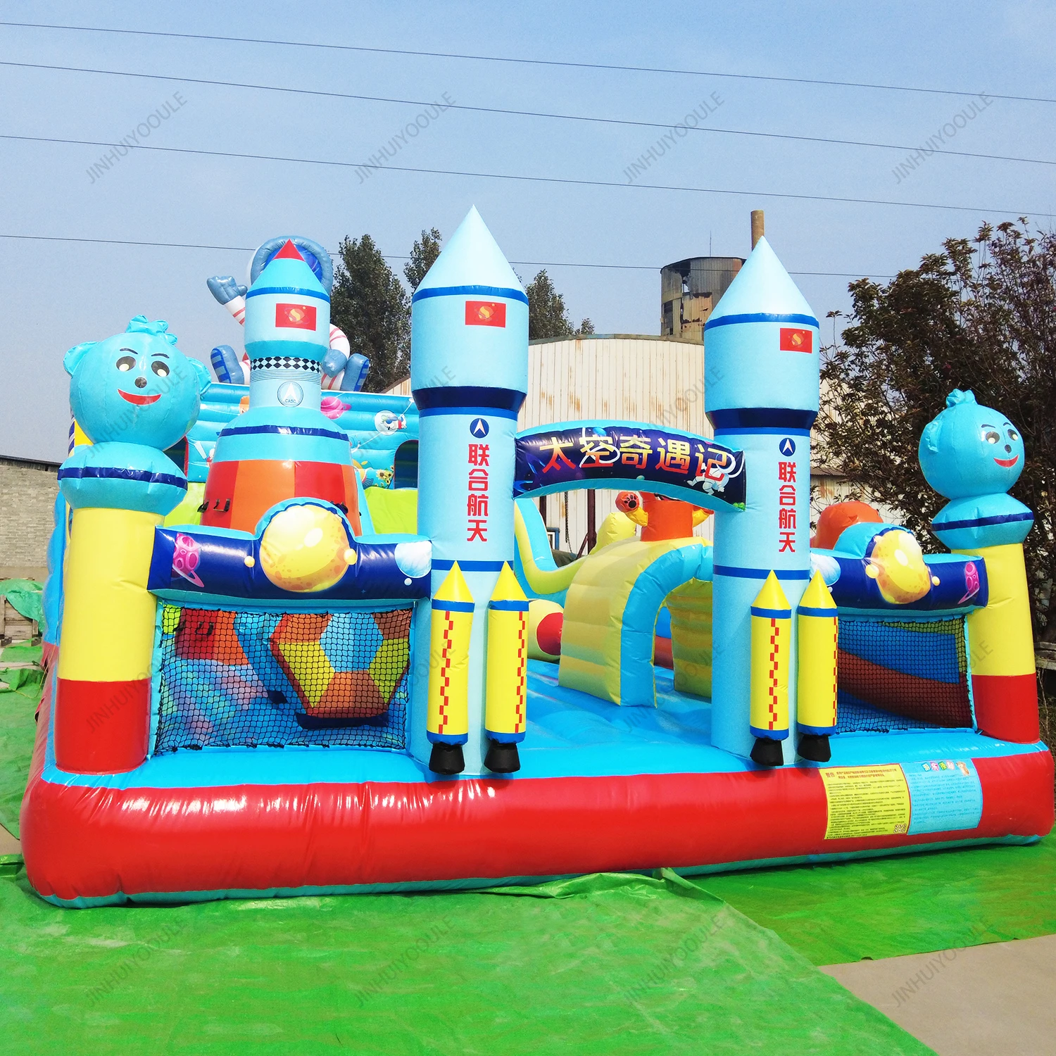 PVC Outdoor Inflatable Castle for Kids Bouncy House Slide for Adults Children Customized Colors Easy Setup Max Capacity