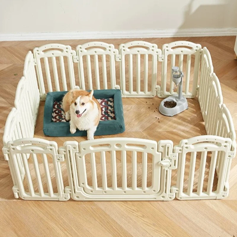 Folding Modular Outdoor Dog Fence Kennel Balcony Grating Luxury Indoor Circle Dog Fence Large Nordic Barrera Perro Pet Supplies