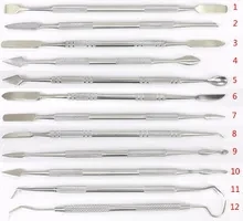 12pcs Stainless Steel Wax Knife Kits Sculpture Tools Carve Pottery Clay Carving Modeling Jewelry Making Knife Dental Tools Knife