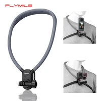 Soporte de montaje en cuello Flymile para DJI Action 5 Pro/Osmo 360/Insta360 Ace Pro 2/Gopro 13 12 accesorios cámara POV montaje correa para el pecho