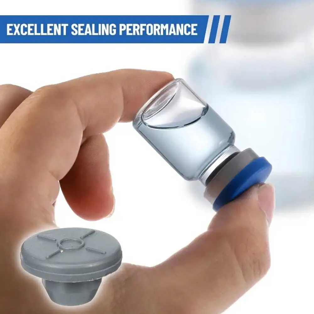 100-1000x السدادات المطاطية الذاتي ختم حقن ميناء التلقيح الطبية لختم المنظم 13 مللي متر الزجاجات الزجاجية قوارير فتح #5