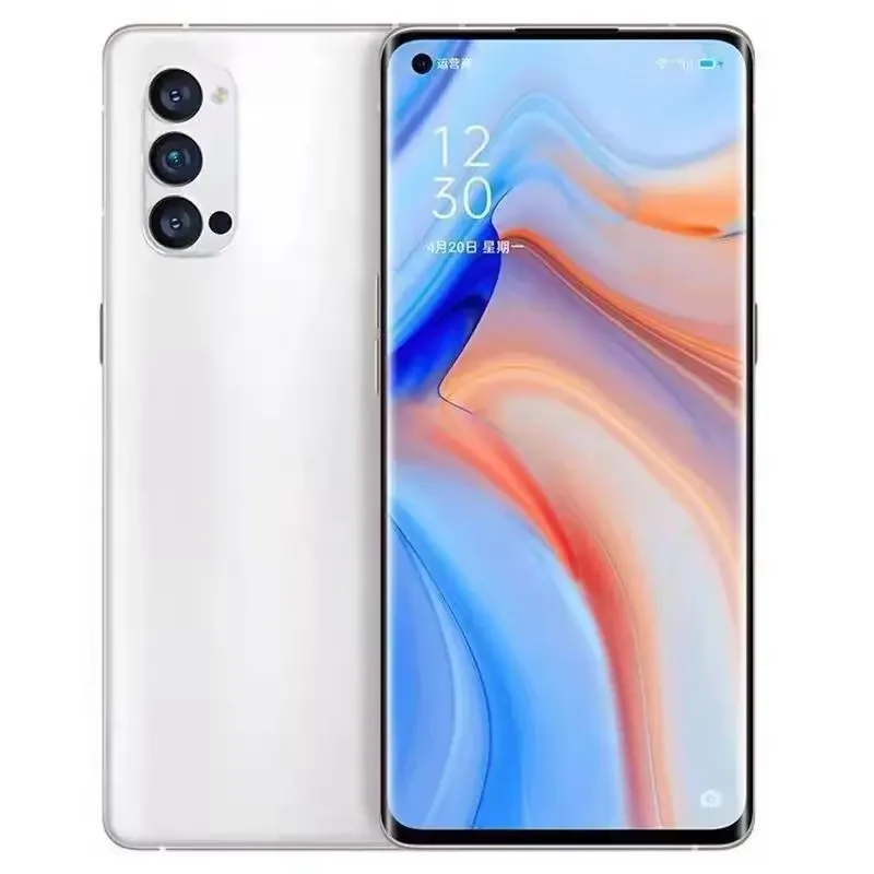 Oppo Reno4 Pro 5G Android CPU Qualcomm Snapdragon 765G  6.5 inches Screen ROM 256GB 4000 MAh Battery 63W Charge 90hz Used Phone