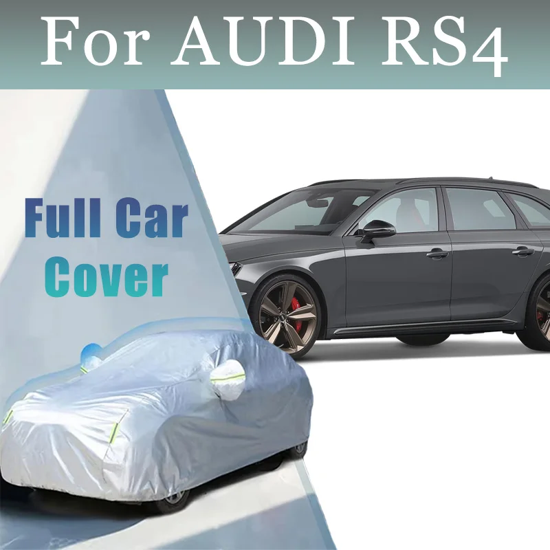 

Exterior Car Cover Outdoor Protection Full Car Covers Snow Cover Sunshade Waterproof Dustproof For AUDI RS4 Accessories