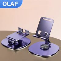 Olaf Rotating Table Cell Phone Holder Support Desktop Stand For iPad Samsung iPhone 15 14 13 Mobile Mount