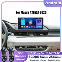 10.33 '' Android 14 OS QLED Car Radio For Mazda ATENZA 2020 Multimedia Stereo Player Auto Wireless Carplay GPS 4G WiFi BT Tools