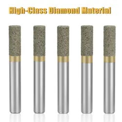 12*30*90mm Diamond Milling Cutters Straight Flat Bottom Endmill Stone Cutting Bits CNC Router Tools for Marble Engraver 5pc Long