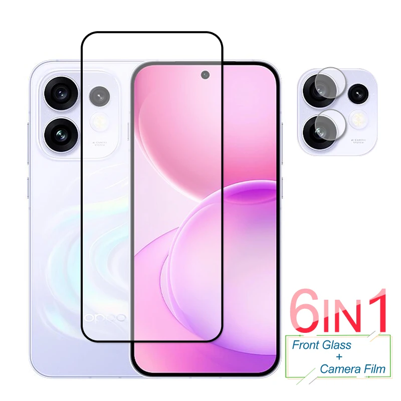 Full Cover Tempered Glass For OPPO Reno16 Glass OPPO Reno16 Global Screen Protector Protective Phone Camera Lens Film On Reno 16