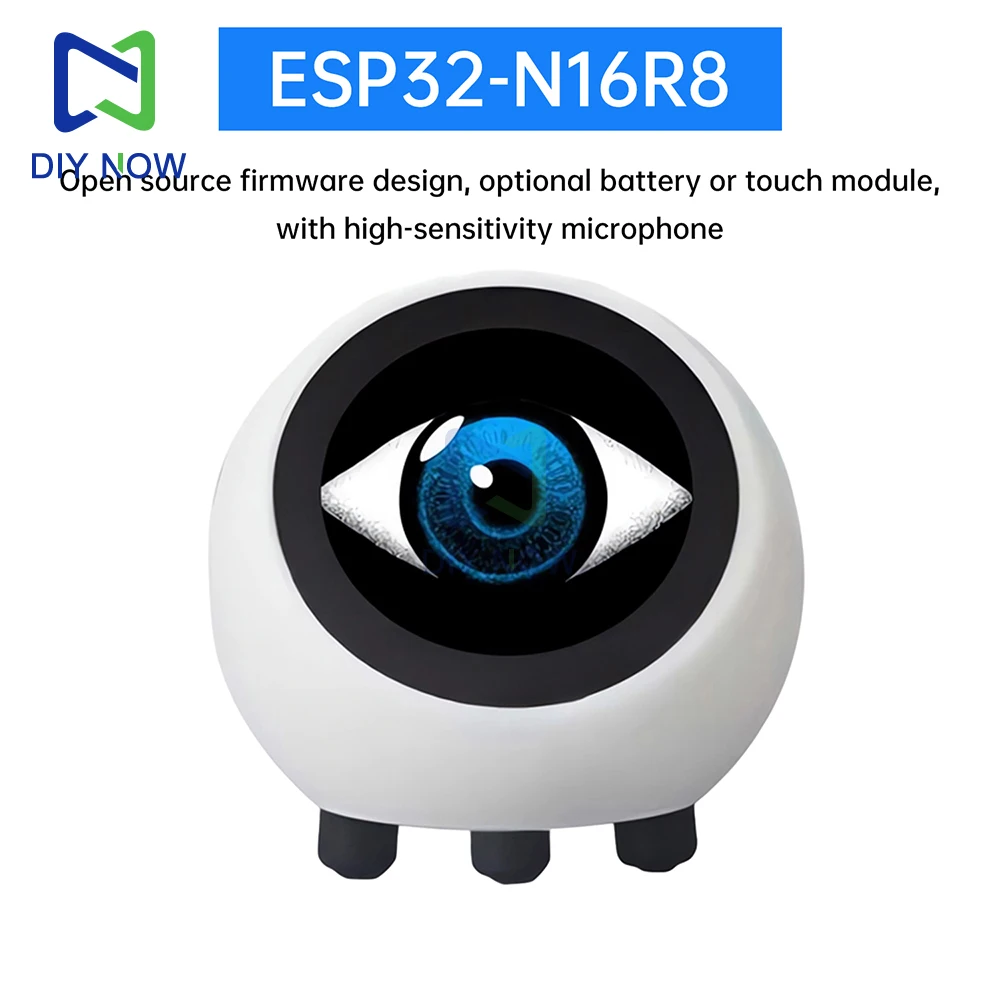 DeepSeek AI صوت الدردشة روبوت ESP32 S3 1.28 بوصة شاشة الكريستال السائل N16R8 الإلكترونية عين ساعة سطح المكتب espHome مساعد ل XiaoZhi #2