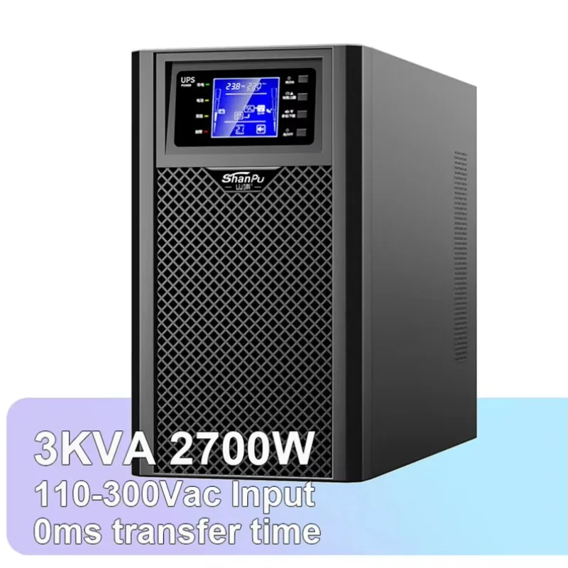 3KVA 2700W Ups Home Online LCD Display 110VAC 220VAC  Online Ups For Internal / External Battery