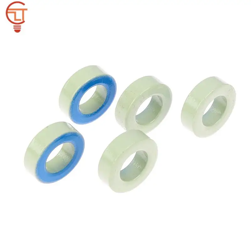 5pcs 75μo T94-52 Iron Ferrite Toroid Cores For Inductors Iron powder Core Blue Green Ring 24mm x 14mm x 8mm