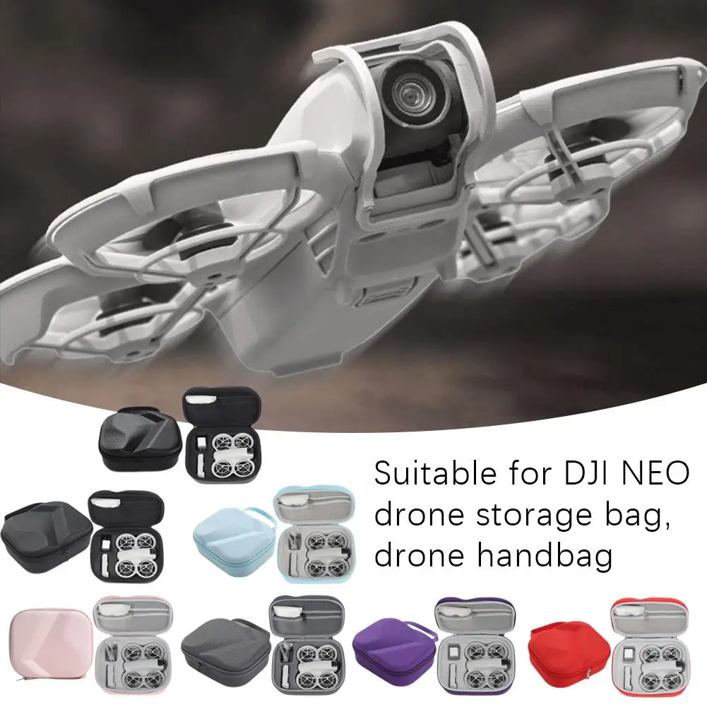 Suitable For DJI NEO Protective Carrying Case Carbon Fiber Pattern PU Leather Anti Drop Hard Shell Handbag Drones Accessori S1F0