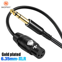 6.35mm To XLR Microphone Cable 1/4inch Male To XLR female Audio Cable Capacitor for Mixer Amplifier Mic Guitar Speaker 3m 5m 10m