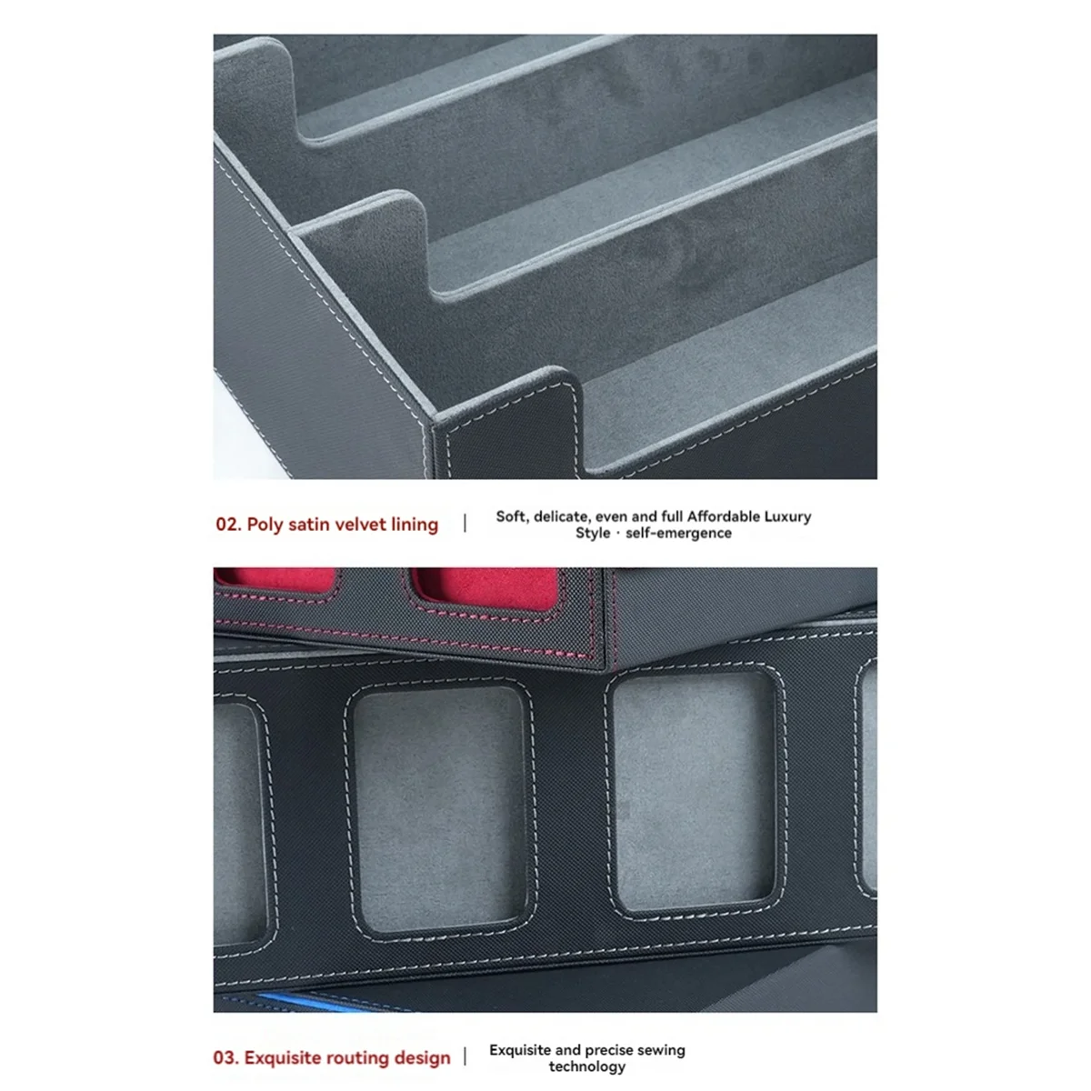 

Card Storage Box for Trading Cards with Viewing Window for Magic Game Cards,Card Deck Case Card Holder BlueJAS