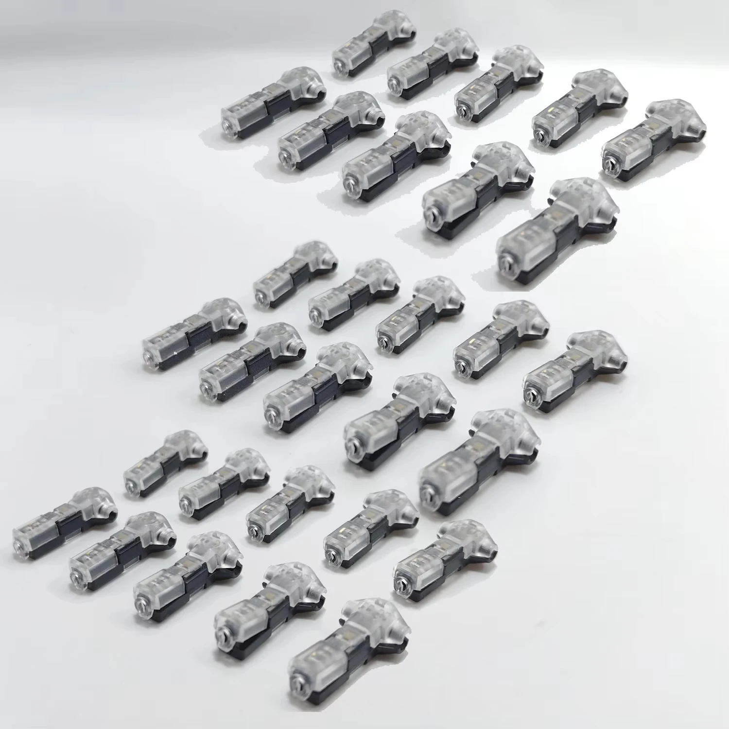 10/20/30 Stück T1 2-Pin-Steckverbinder Auto-Kabelverbinder Lötfreie Schnellanschlüsse Ohne Abisolieren Auto-Stecker Zubehör