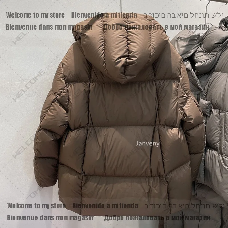 Winter 90% White Duck Down Jacket Women 2024 Fashion Female Thick Warm Fluffy Parkas Loose Oversized Puffer Coat Outwear