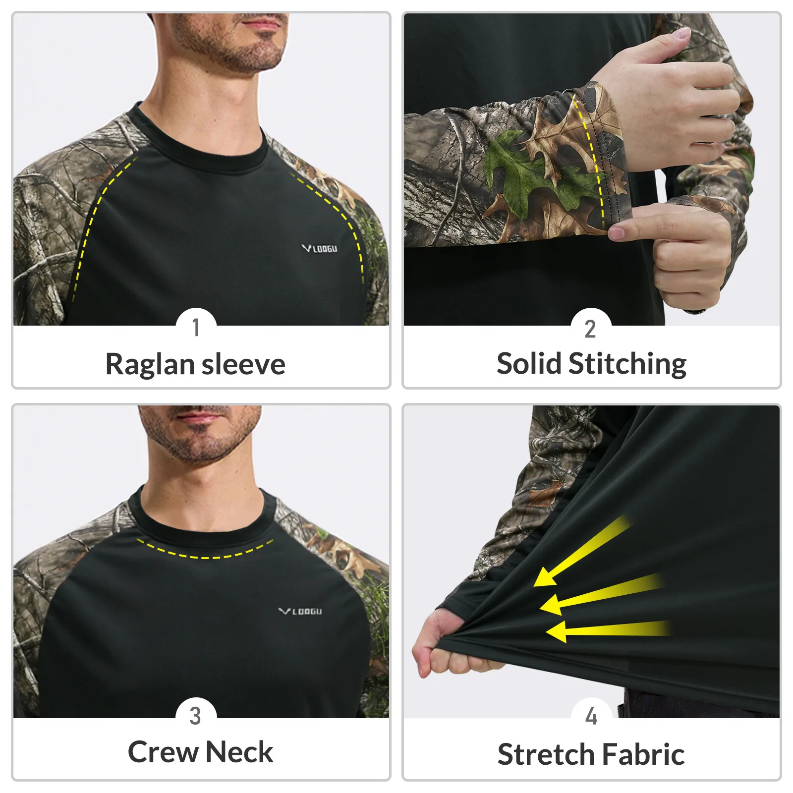 Camisa senderismo manga larga anti-UV transpirable elástica hombre - imagen 3