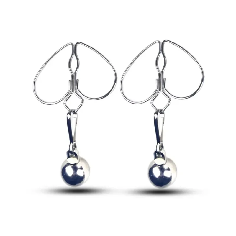 مشابك حلمات من الفولاذ المقاوم للصدأ للأزواج ، دلاية الثدي ، الوزن ، تحفيز الثدي ، مشابك الحلمات ، ألعاب جنسية للمزاج للبالغين ، لعبة المتعة