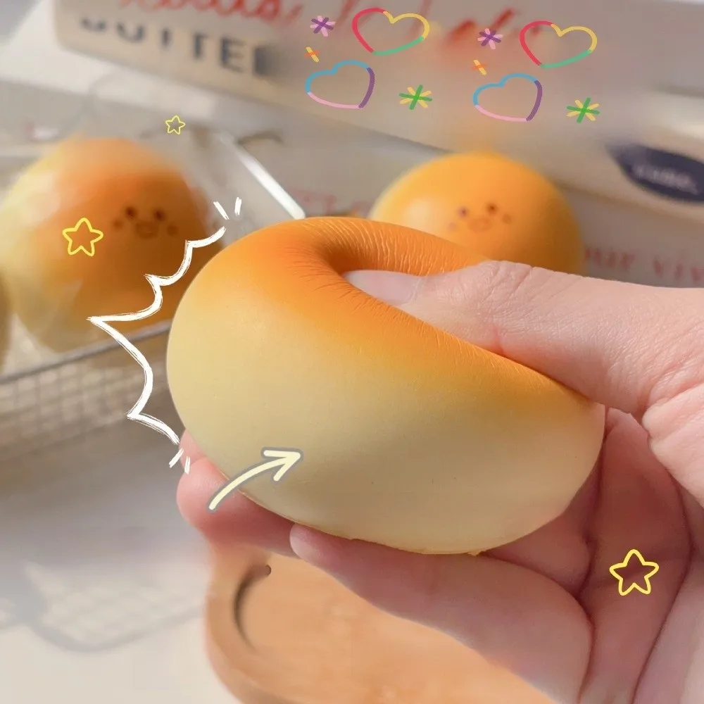 

Cute Slow Rising Squishy Anti-Anxiety Soft Simulated Food Hamburger Shape Steamed Bun Squeeze Foam Fidget for Office & Home