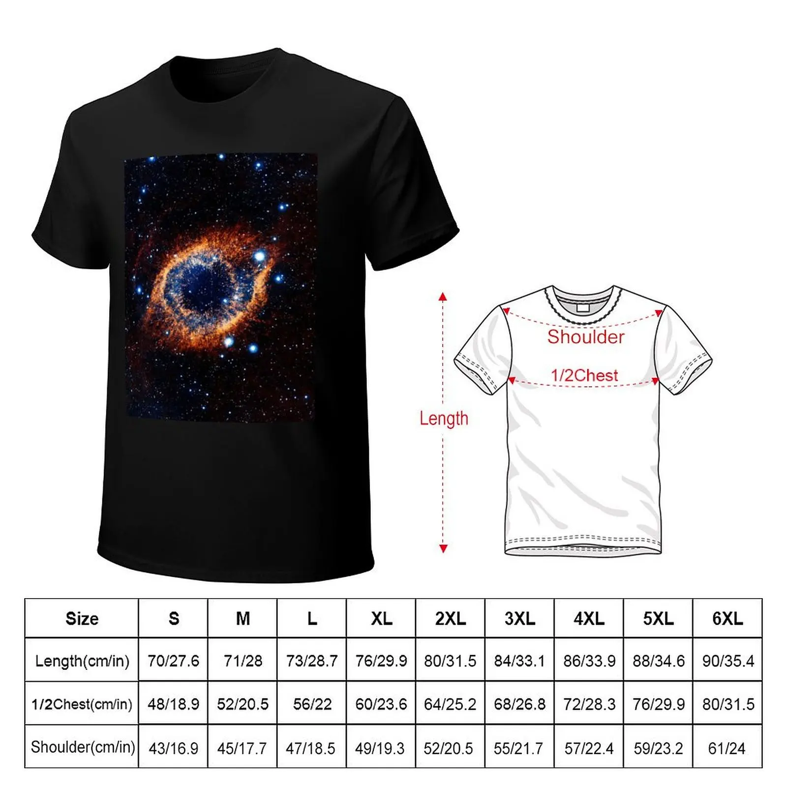 Helix Nebula (Infrared) T-Shirt Work Outdoor Short Sleeve Tee