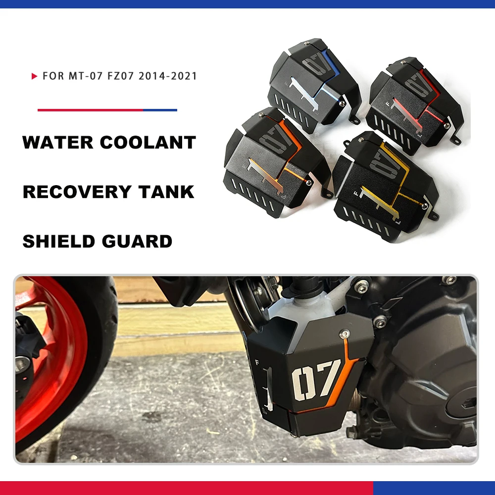 

MT 07 Water Coolant Recovery Tank Shield Guard For Yamaha MT-07 MT07 FZ-07 FZ07 FZ 07 2014 2015 2016 2017 2018 2019 2020 2021