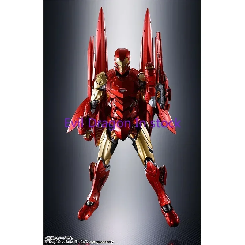 Bandai Original SHFiguarts Marvel's The Avengers Anime Figure Iron Man Action Figure Toys for Kids Gift Collectible Model