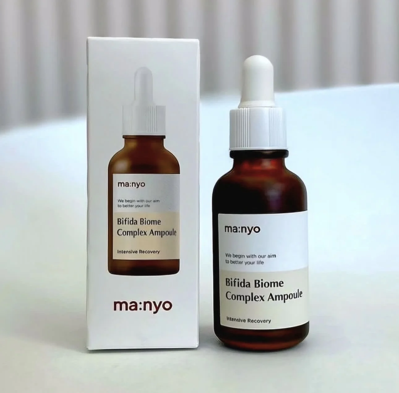 ma:nyo Bifida Biome Complex Ampoule Korean Original Essence Strengthens Skin Barrier Reduce Wrinkles Probiotic Complex Face Care