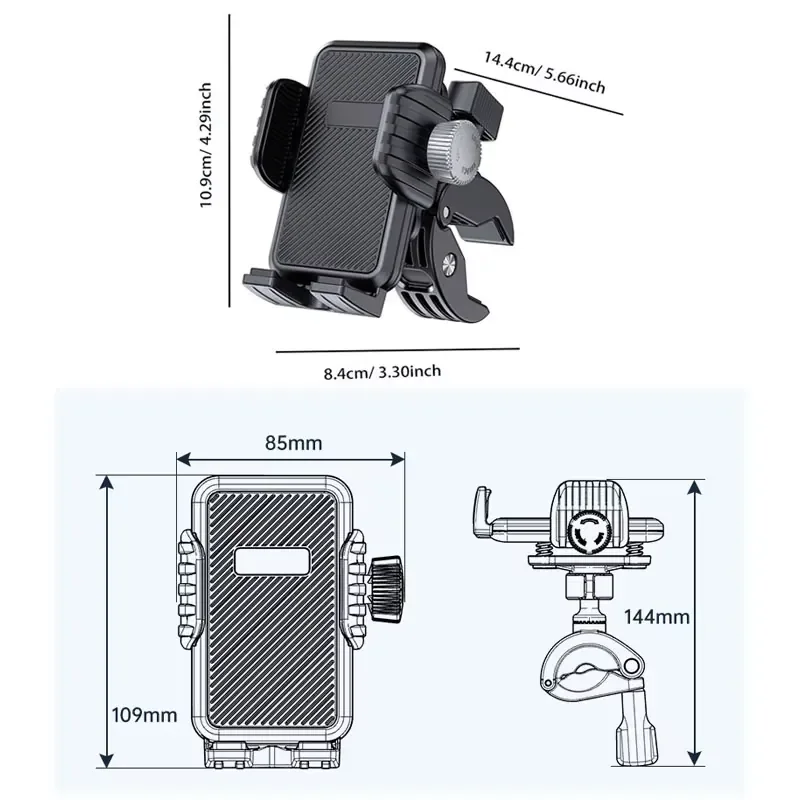 Wholesale Mobile Phone Holder for Electric Vehicle Bicycle Car Motorcycle with Shock Absorption & Navigation Feature