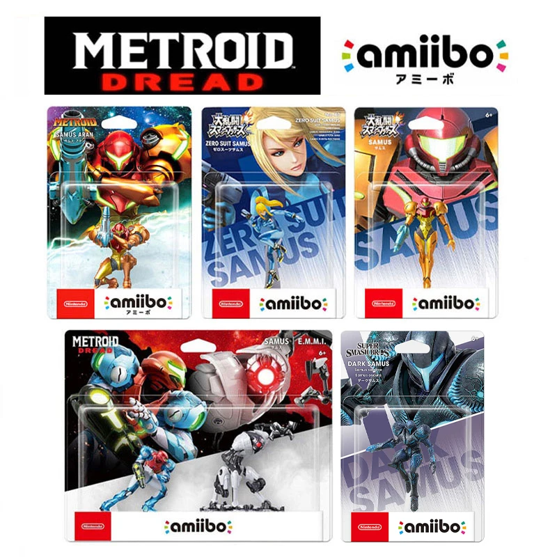 ARTSWIFT Amiibo - Metroid Dread - Super Smash Bros. SAMUS ARAN Zero EMMI Suit 2 Pack Figure Original Asian Version Region Free