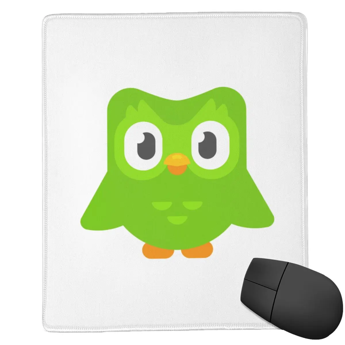 

Коврик для мыши Duolingo Owl Duo 7x9 дюймов (22x18 см) для компьютера, клавиатуры, игрового ПК, ноутбука, офиса, аксессуары для стола