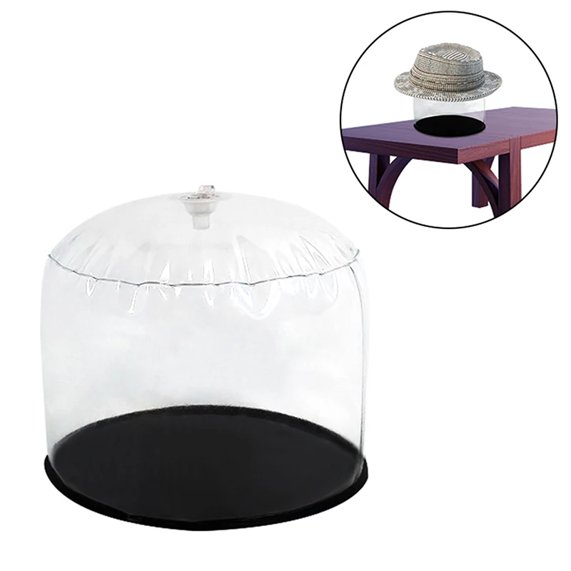 

Air Inflation Inflatable PVC Transparent Hat Holder Support Cap Holder Support Prop Up Open Up Display Cap Holder