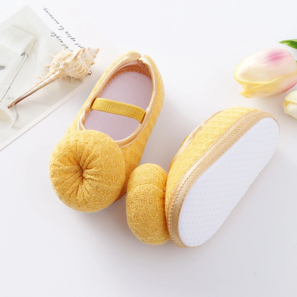 Zapatos de cuna antideslizantes de suela suave para bebés, zapatos de boda de Princesa con sombrero para niñas recién nacidas, primeros pasos, 0-12M