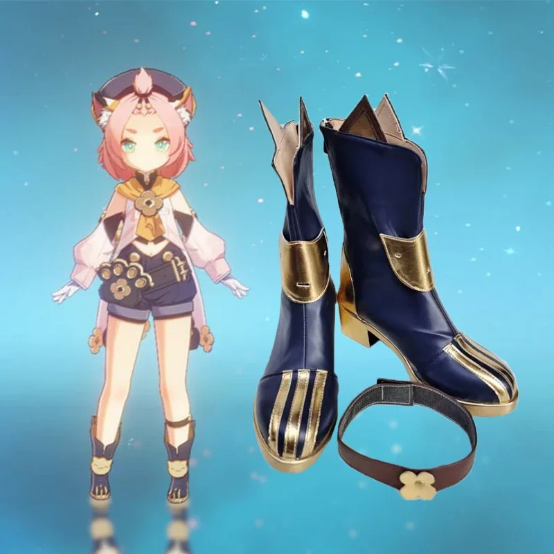 ゲーム原神ディオナコスプレ靴ブーツハロウィンコスプレ小道具女の子女性
