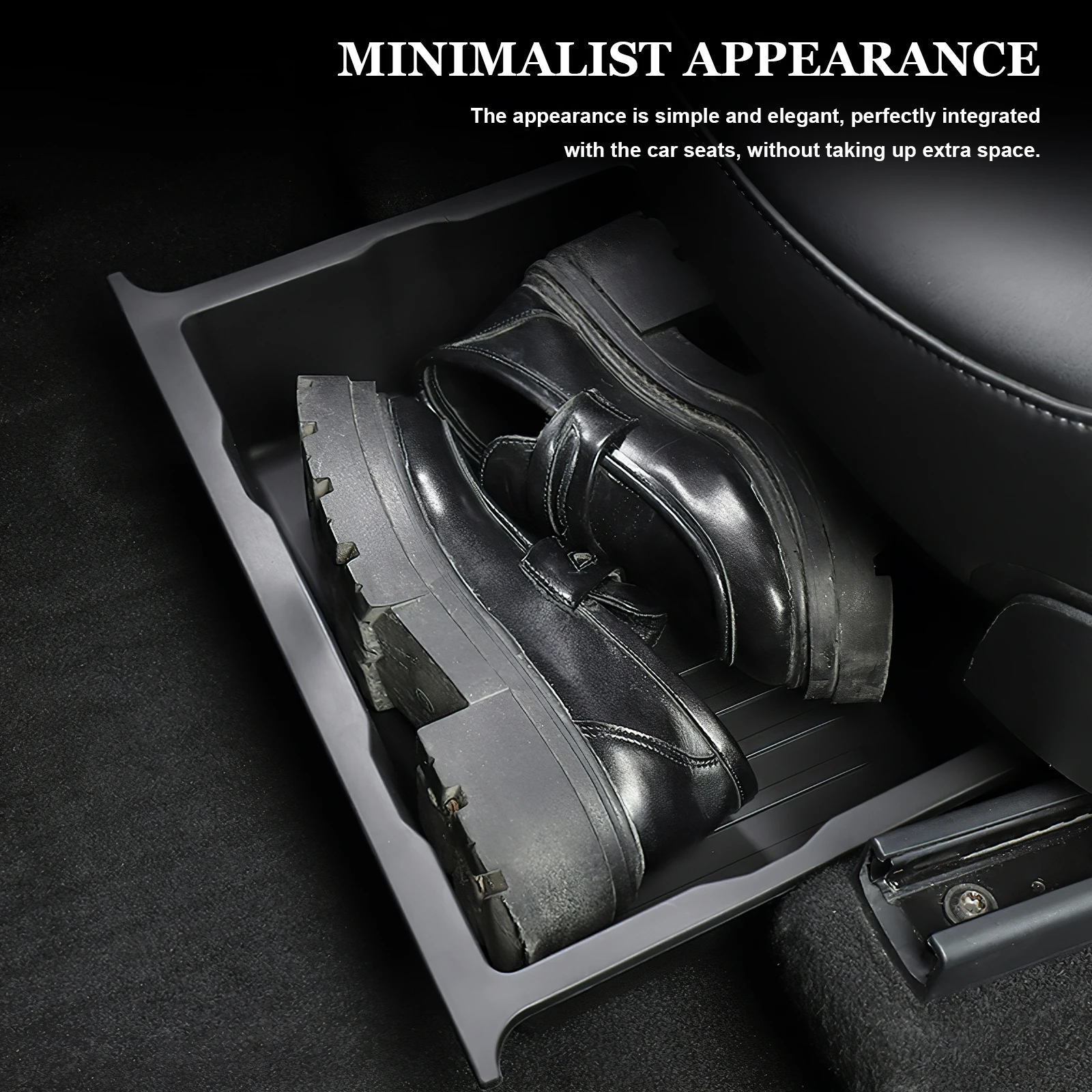 

Hard TPE Car Under Storage Box ganizer Large Capacity Beverage Tools Umbrella Auto Seat Case Vehicle Storage Tray Easy