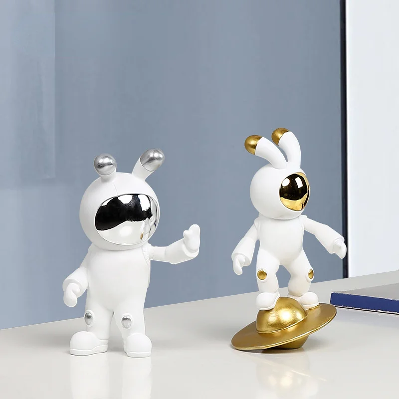 

Home Creative Space Rabbit Decoration Home Bedroom Living Room Decoration Astronaut Character Crafts