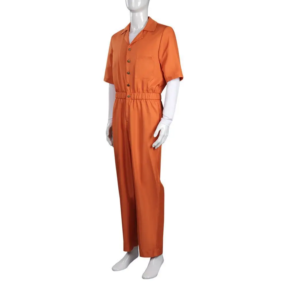 Orange Prison Prisoner Cosplay Morbius Prison Jumpsuit Costumes Halloween For Adult Men