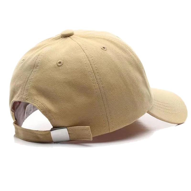Custom Logo Kids Baseball Cap Adjustable Beige Cotton Sun Hat for Boys Girls Casual Outdoor view 2