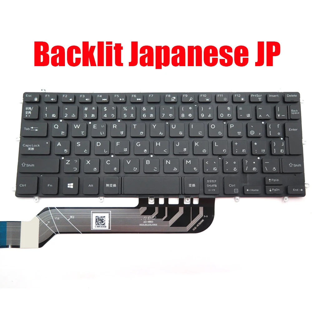 Backlit Japanese JP Keyboard For DELL For Inspiron 3481 3482 3490 3493 5370 7370 7380 7460 7466 7467 7472 7560 7570 7572 7580