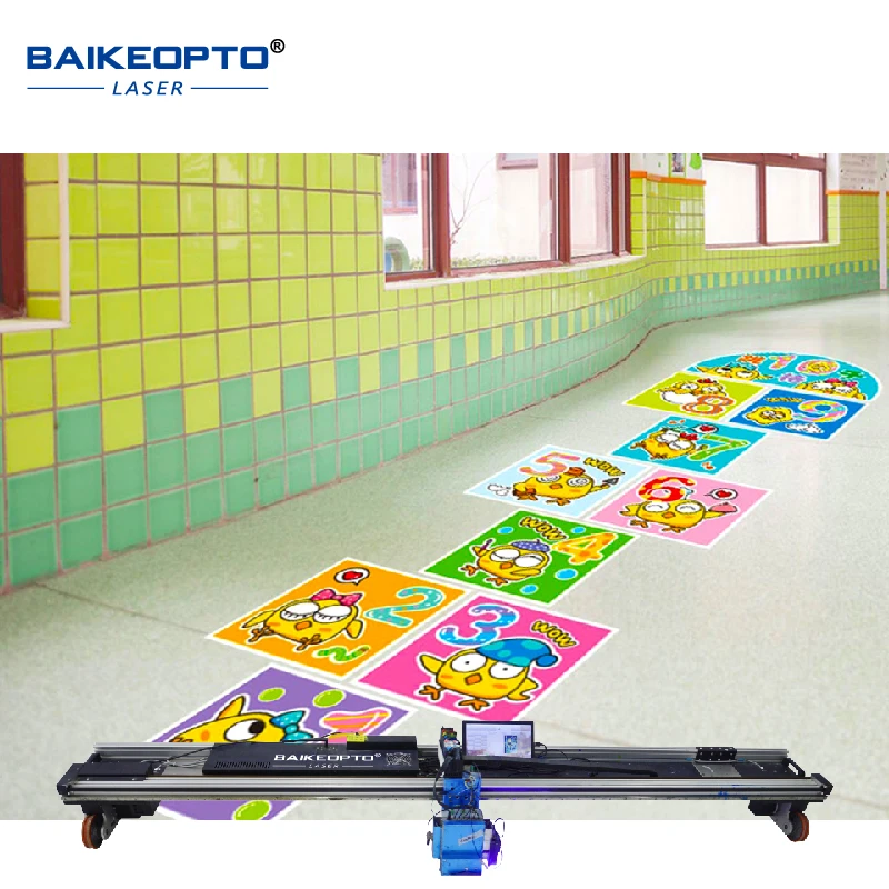 3D AI Smart Uv Vloerprinter Machine Grondprinter Machine Parkeerplaats Grond Muur Graffiti Printer Machine