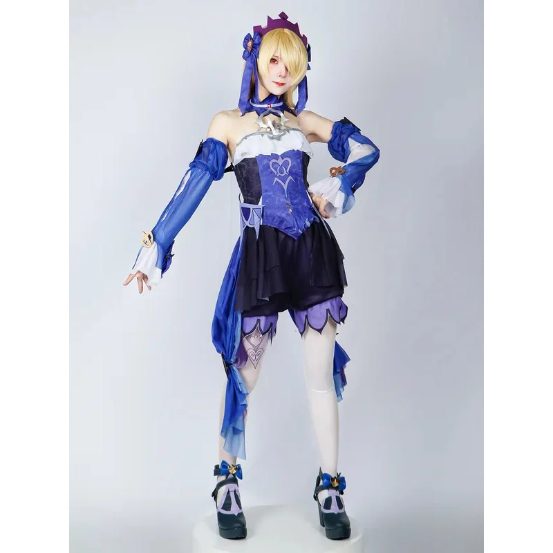 

20151123 Impact Fischl Косплей Костюм Повседневная Одежда Карнавальная Униформа Парик Аниме Костюмы Для Хэллоуина Маскарад Женская Игра